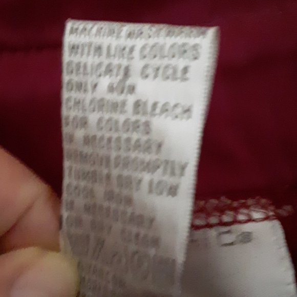 Burgundy 1/4 Zip Sweatshirt Sz PM - Picture 4 of 13